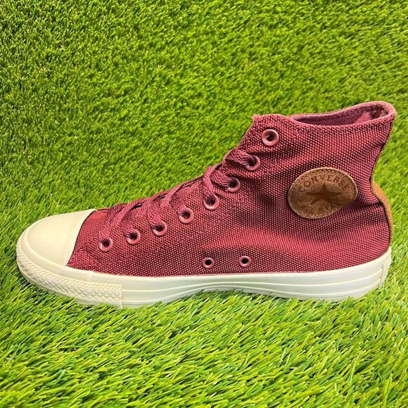 Converse Chuck Taylor All Star Hi Mens Size 8 Red White Casual Shoes Sneakers - Picture 2 of 10